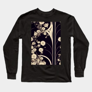 Beautiful White Floral pattern #64 Long Sleeve T-Shirt